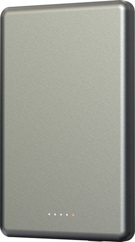 Denver PQCW-5010 Wireless Powerbank 5000 mAh Fast Charge LiPo Schwarz Statusanzeige