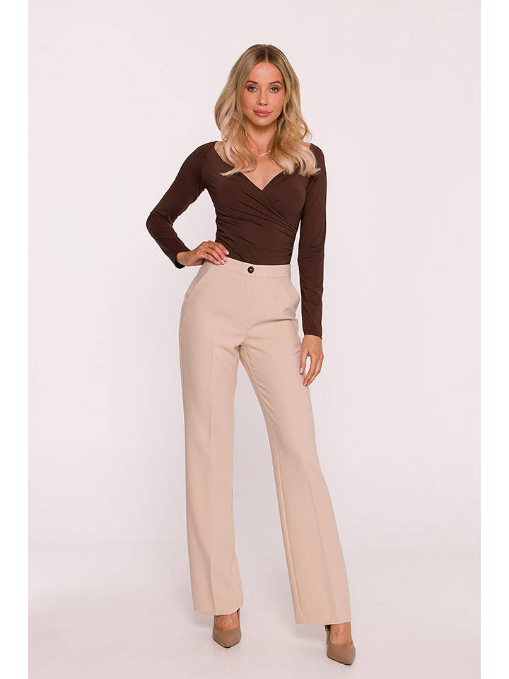 Stylove Marlenehose in Beige - S