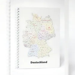 ADINA Premium Collegeblock "Deutschland" A4 liniert 80 Blatt 90g/qm