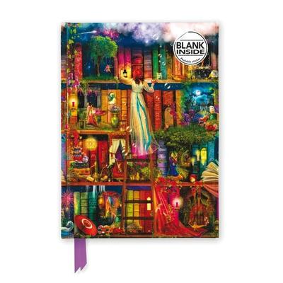 Premium Notizbuch Blank DIN A5: Aimee Stewart, Bücherregal Schatzjäger, Nonbook von Flame Tree Publishing, Browntrout, 978-1-80417-524-8
