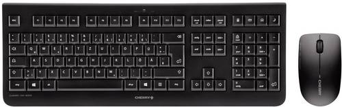 CHERRY DW 3000 Funk Tastatur, Maus-Set Deutsch, QWERTZ Schwarz