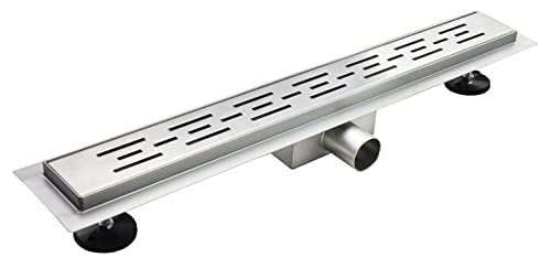 Creavit Aloni RVS douchegoot flens met uitneembaar sifon 50cm