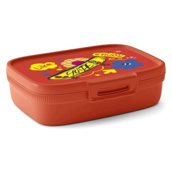 Curver Lebensmittelbehälter Snap Box 1,3 l, rot (1.30 l) (74632430)