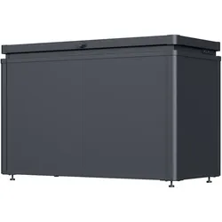 Weide Noble Gartenbox 290 L   Aufbewahrungsbox aus Stahl   Anthrazit