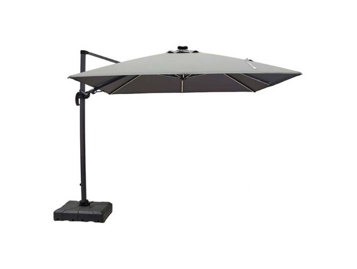 LC Garden Cantilever Ampelschirm mit LED-Beleuchtung 300x300cm