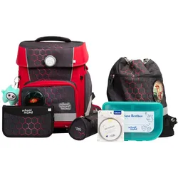 School-Mood Champion Maxx Pro Mika (Drache), 7-tlg. Schulranzenset