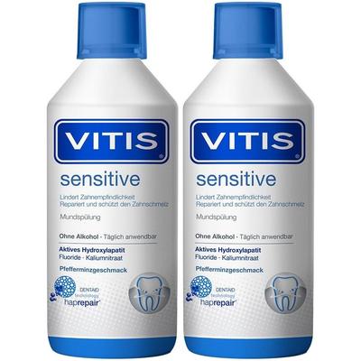Vitis sensitive Mundspülung 2x 2x500 ml Mundwasser