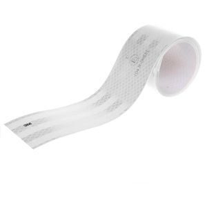 ProPlus Warnband 343794, Reflektorband, selbstklebend, weiß, 50mm x 2m