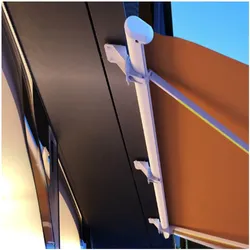 HOME DELUXE Deckenhalterung für Markisen ERA - Weiß 1er Set