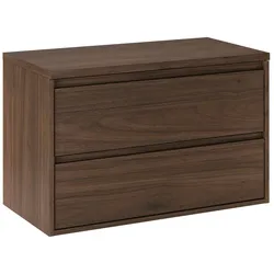 WASCHTISCHUNTERSCHRANK 80cm Dunkles Holz