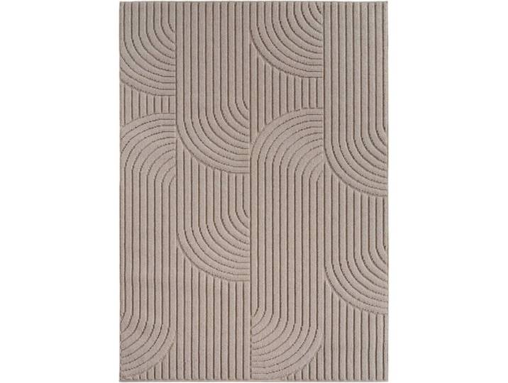 Tapis bouclés à relief arch beige 120x170cm
