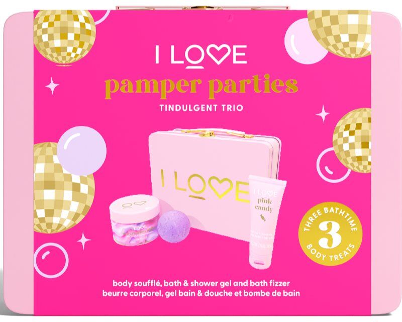 I Love Pamper Parties Tindulgent Trio coffret cadeau dans une boîte