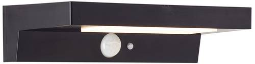 Brilliant Barker G40415/06 Solar-Außenwandleuchte mit Bewegungsmelder LED 3W Schwarz