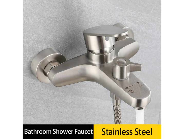 Robinet de douche de salle de bains, mitigeur de baignoire à double bec, Triple robinet chaud et froid, robinet multifonction domestique, accessoires pour la maison