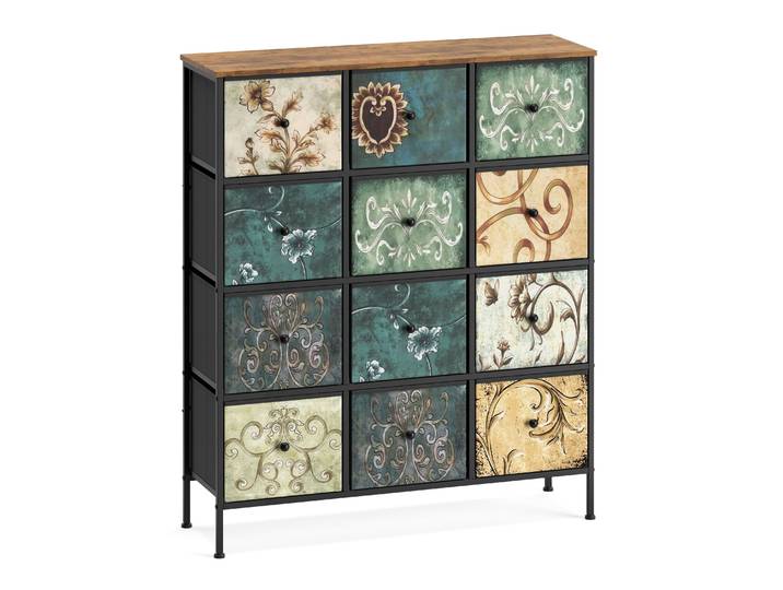Kommode Vintage FIORELLA 12 Schubladen 100 x 118 cm
