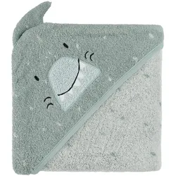 Trixie Baby, Babybadetuch, Kapuzenbadetuch Hai 75x75cm (75 x 75 cm)