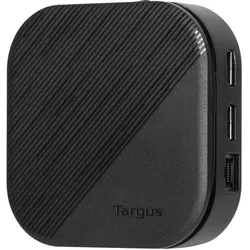 Targus Dockingstation Dual Travel Power Delivery 80 W (USB-C, 3 Ports), Dockingstation + USB Hub, Schwarz