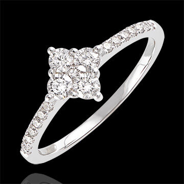Edenly Ring Frische - Dina - 18 Karat WeiÃŸgold und Diamanten