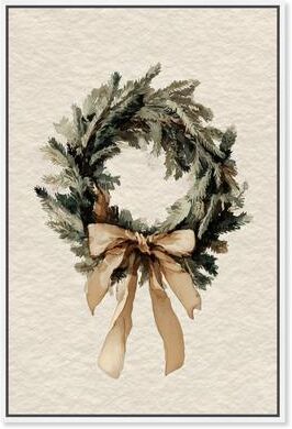 Doorway Delight Christmas Wall Decor Canvas Print by Art Remedy