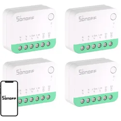 Sonoff, Lichtschalter + Storenschalter, MINIR4M (Extreme) Matter Switch 4er-Pack