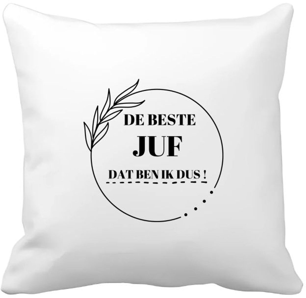 Akyol Kussenhoes Beste Juf Dat Ben Ik Dus - 40 x 40 cm