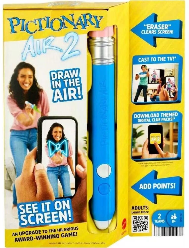 Mattel Games Pictionary Air Juego De Mesa Interactivo - Ref 1184773 Azul 8 Años Unisex