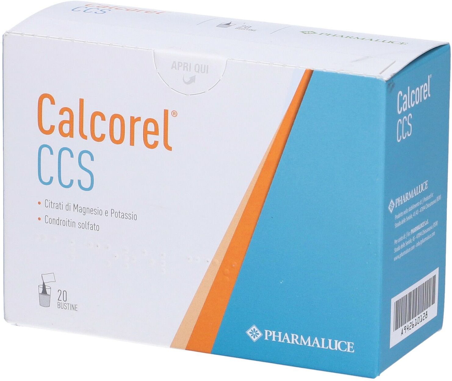 PHARMALUCE Srl Calcorel CCS, 20 Bustine