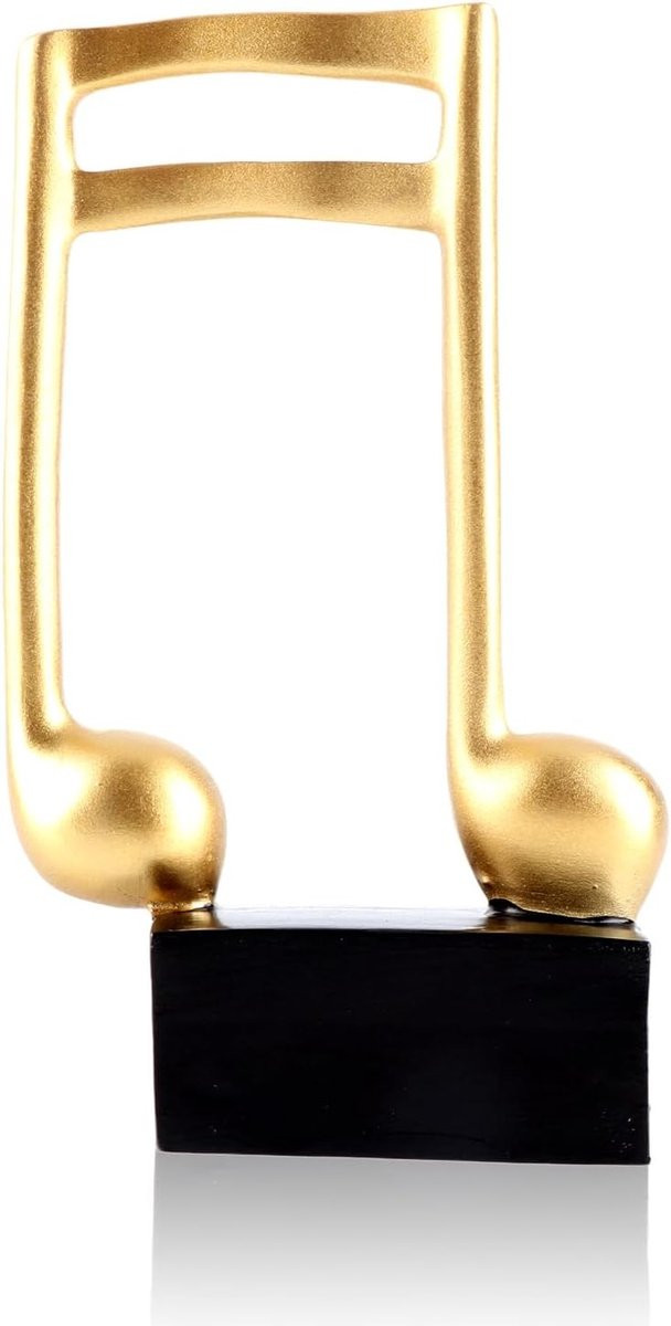 Decoratief beeld van muzikale noten - Semiquaver en sixteenth noten sculptuur voor decoratie op tafel