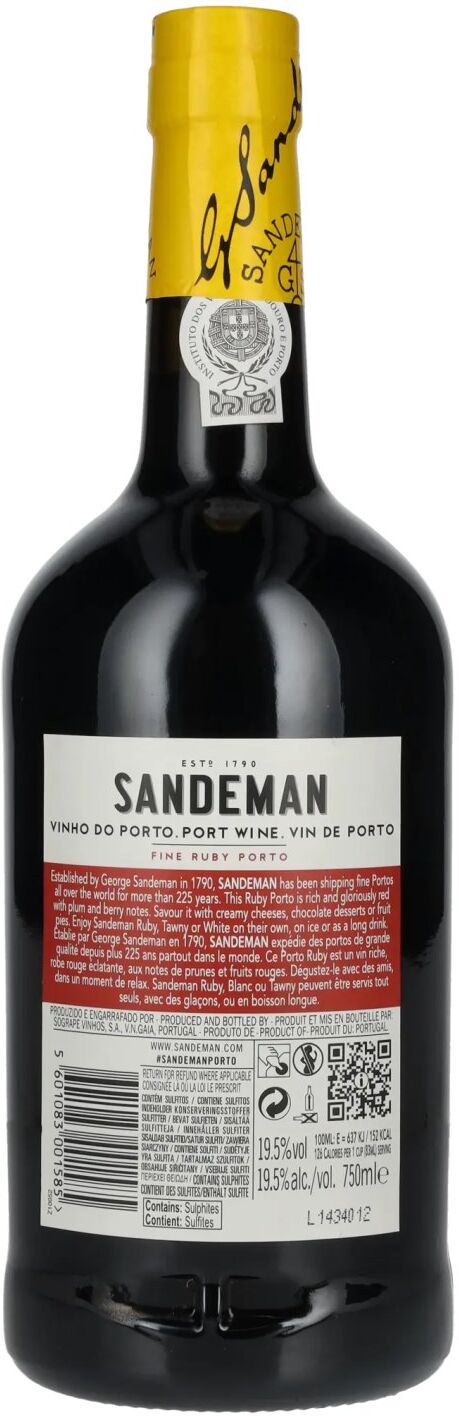 Sandeman FINE RUBY Porto 19,5% Vol. 0,75l