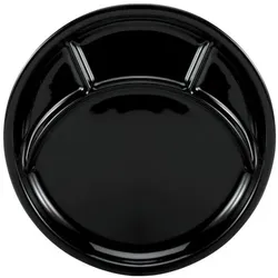 CreaTable Fondueteller Ø 27 cm Porzellan Schwarz