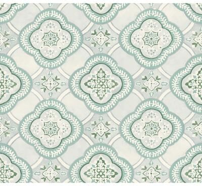 York Wallcoverings Garden Trellis Rain Wallpaper