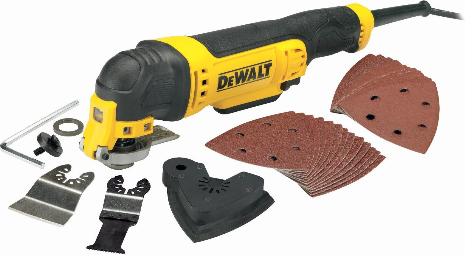 DeWalt Multifunctionele tool DWE315, Geel/Zwart, 300 Watt