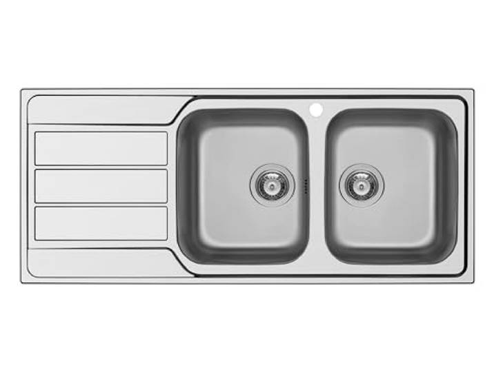 Schock Master D200 DX Einbauspüle rechteckig, Edelstahl, 2 Brüste, rechteckig