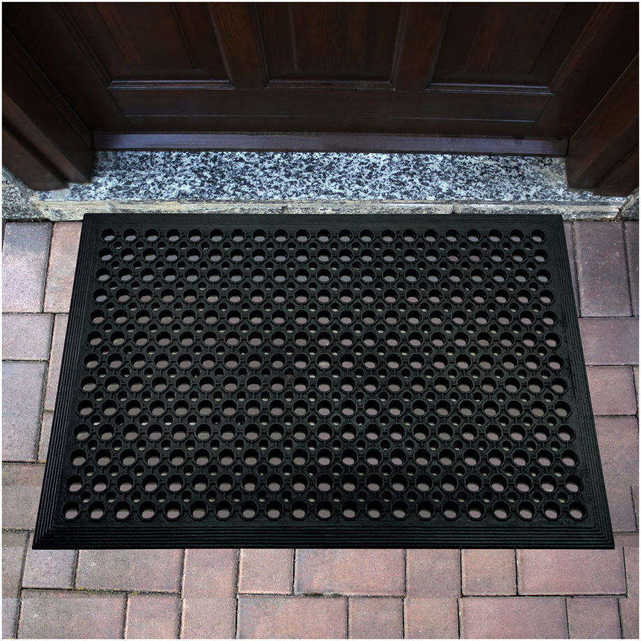 Floortex Non-Slip Doormat Black 150cm L x 90cm W