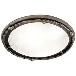 Elstead Lighting Pembroke Deckenleuchte E27 Schwarz Gold