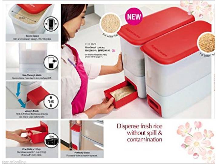 TUPPERWARE Smart Reisspender (10 kg) mit Multi Freebies Schneller Versand