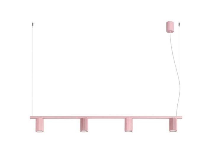 Lustre aluminium rose h 212 cm