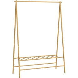 GARDEROBENSTÄNDER Bambus, 116 x 43,5 x 160 cm, Naturholz