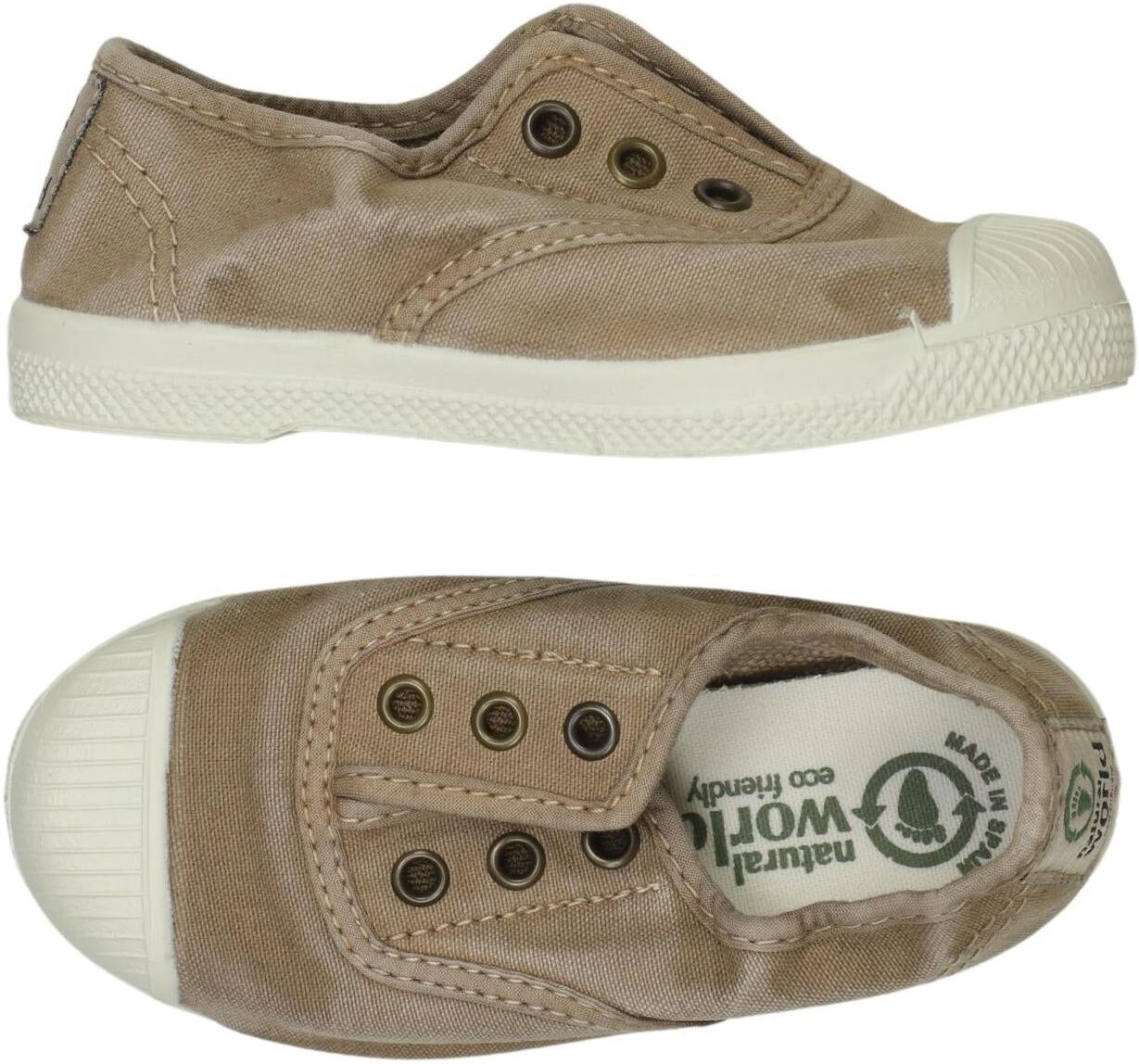 Natural World Mädchen Kinderschuh, Beige, Gr. EU 23, kein / Etikett - Second Hand