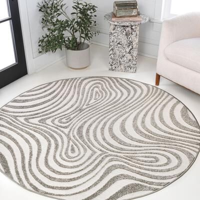 JONATHAN Y Nordby Abstract Groovy Striped Area Rug