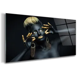 GLASBILD 140x70 cm Frau