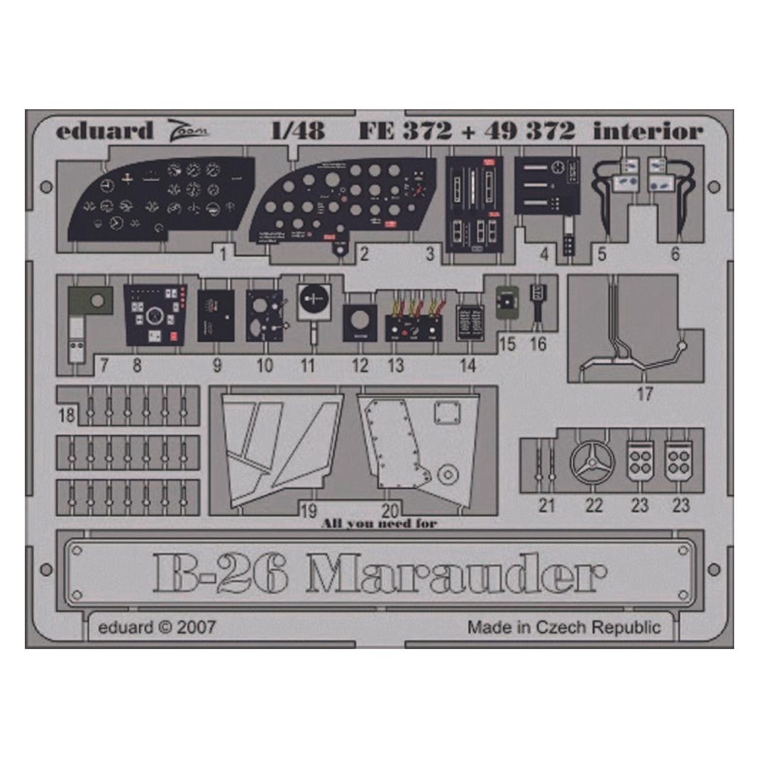 Eduard B-26 Marauder interior für Revell/Monogram Bausatz (49372)