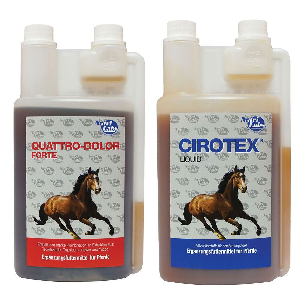 Nutrilabs Quattro-Dolor Forte + Cirotex liquid 1+1 l Set