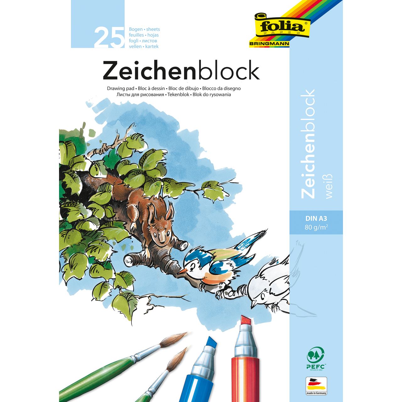 folia 25 Malblock DIN A3