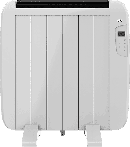 Emisor térmico - ok. 116595, 900 W, 5 ºC a 35ºC, 6 elementos, Blanco