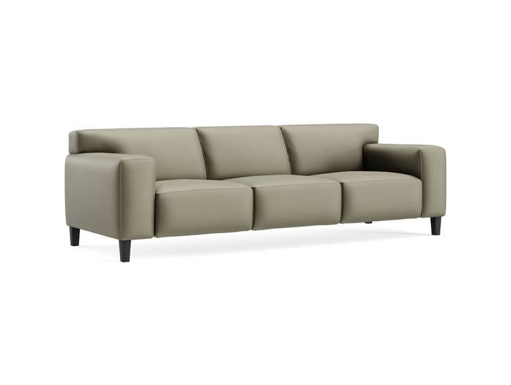 Stilvolles Sofa Vada Leder grün B 260 cm T 94 cm - Möbel Konfigurator: Traummöbel individuell zusammenstellen - Sofa