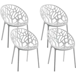 CLP 4er Set Stuhl Hope - Farbe: hellgrau