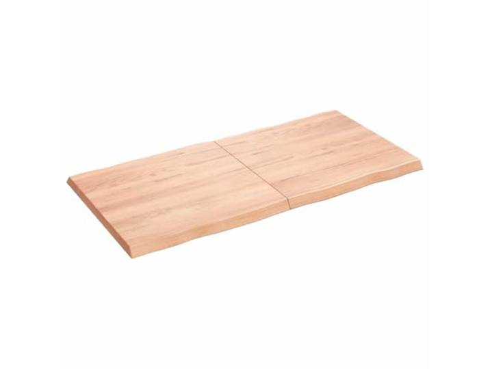 GFDWPUY Tischplatte 120x60 cm Massivholz Eiche Behandelt Baumkante, Klappbar mit Scharnieren, Lackiert, Handgefertigt, Vielseitig Kombinierbar