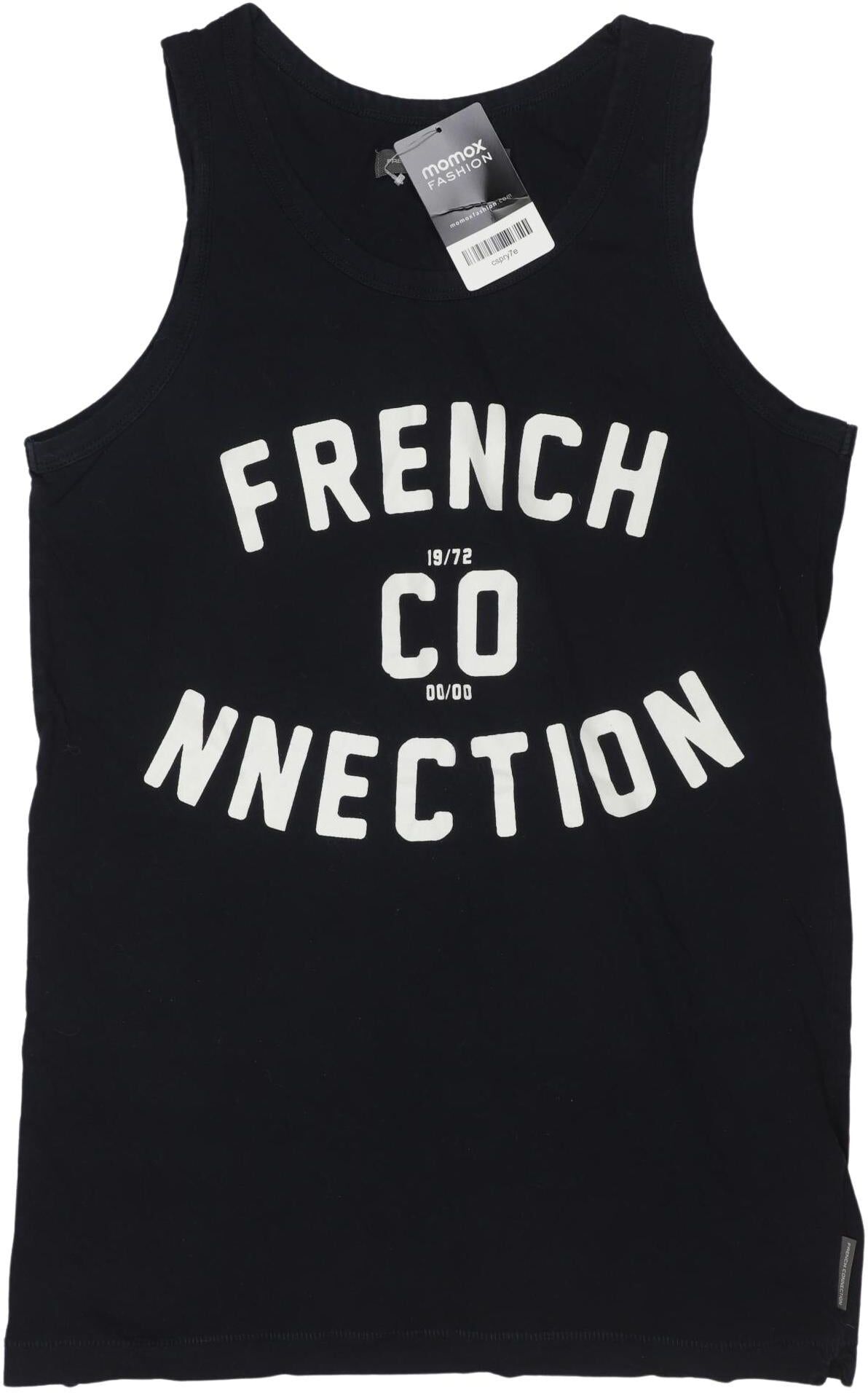French Connection Herren T-Shirt, Marineblau, Gr. S, Baumwolle - Second Hand