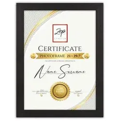 ZEP, Bilderrahmen, V4729B Certificate Black 29,7x42 cm (29.70 x 42 cm)